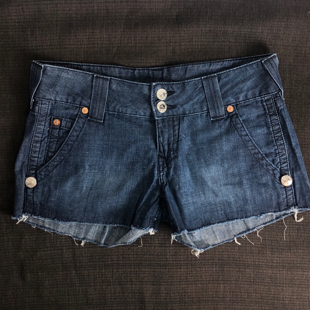 True Religion cut off Sammy shorts